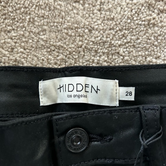 Wednesday high rise coated bootcut-black NWT - Picture 4 of 7